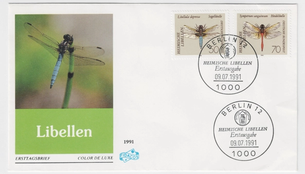 Almanya 1991 Yusufçuklar, Böcekler FDC