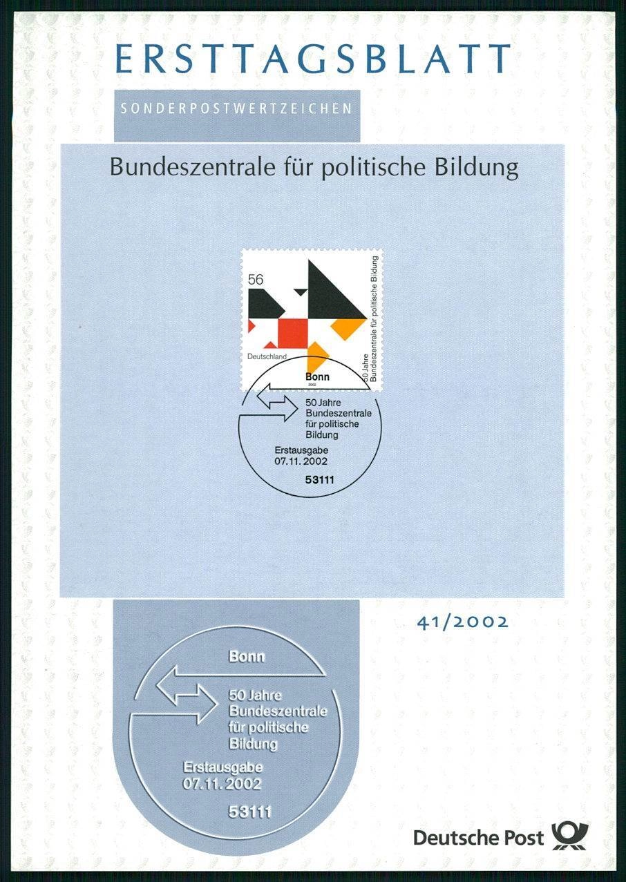 ALMANYA ERSTTAGSBLATT ETB 2002/41 FEDERAL VATANDAŞLIK EĞİTİMİ KURUMU