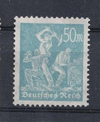 1923 Alman İşçi Temalı 50 Mark Pul – DamgaSIZ