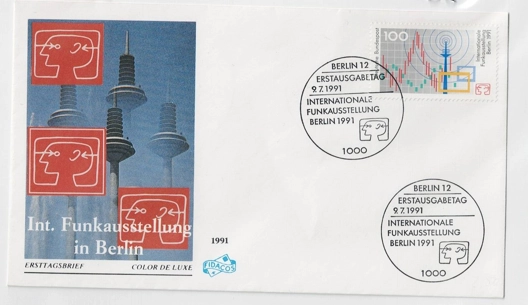 Almanya 1991 Uluslararası Radyo Fuarı (IFA), Berlin FDC