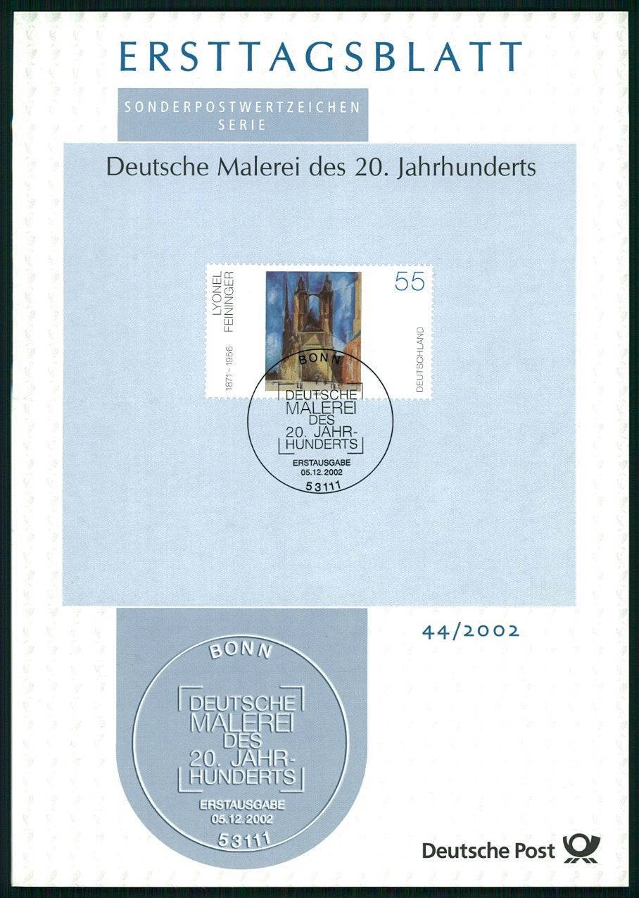 ALMANYA ERSTTAGSBLATT ETB 2002/44 SANAT RESİM LYONEL FEININGER