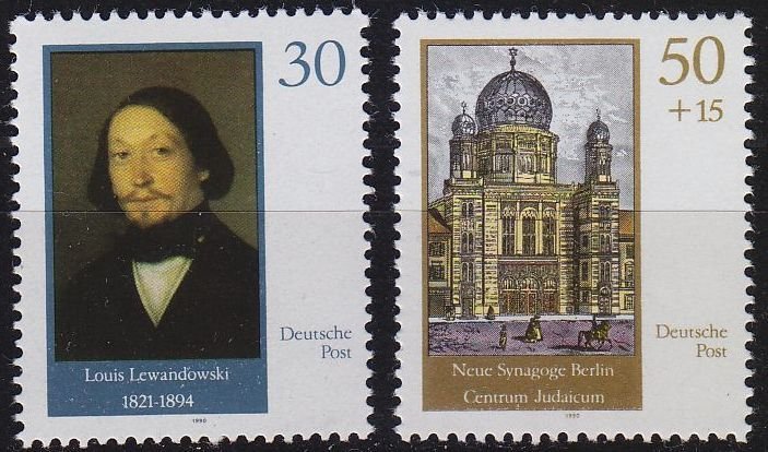 ALMANYA DDR 1990 Berlin Yeni Sinagogu