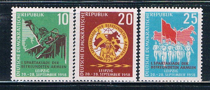 ALMANYA DDR 1958 SPOR ETKİNLİKLERİ 