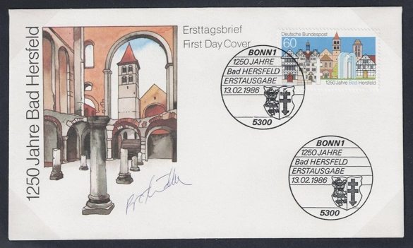 Almanya 1986 Bad Hersfeld’in 1250 yılı FDC