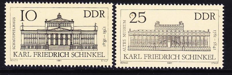  ALMANYA DDR 1981 KARL FREDRİCH SCHİNKEL