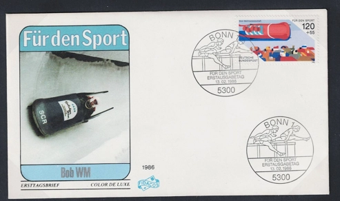 Almanya 1986 Spor, Atletizm Fdc