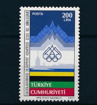 1987 ULUSLARARASI OLİMPİYAT KOMİTESİ (ICO) 92. BİRLEŞİMİ MNH