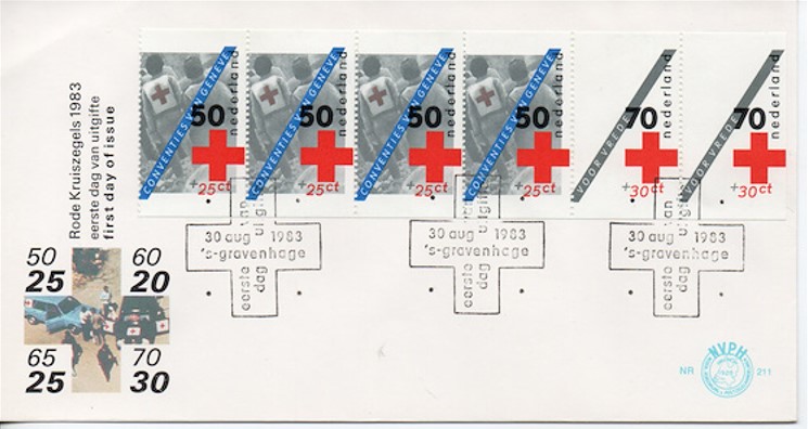 Hollanda 1981 Kızıl Haç FDC