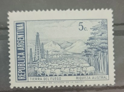 Arjantin 1959 Tierra del Fuego Pulu – Riqueza Austral Koleksiyon