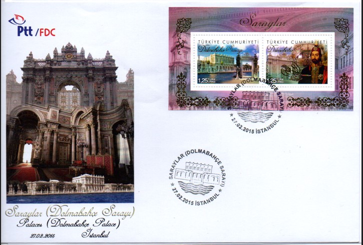 2015 SARAYLAR, DOLMABAHÇE SARAYI FDC