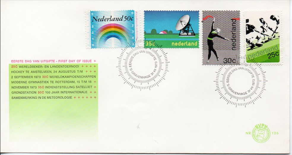 Hollanda 1973 Birleşik sayılar FDC
