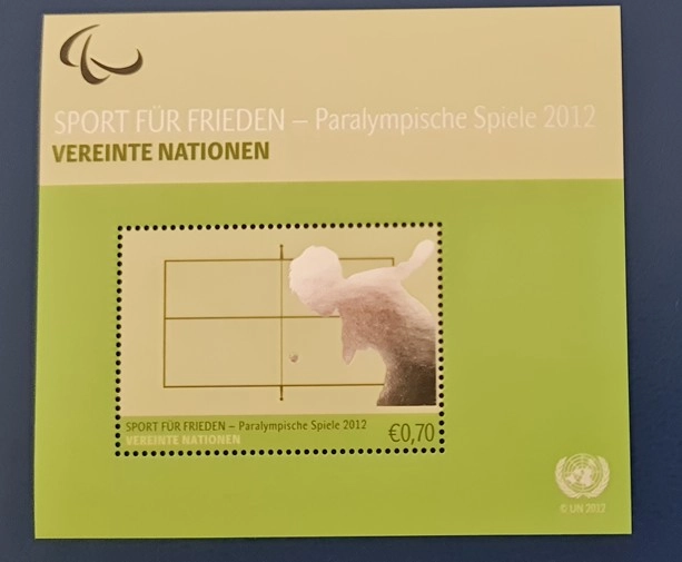 Birleşmiş Milletler Viyana 2012 Paralimpik Olimpiyatları Mnh Blok