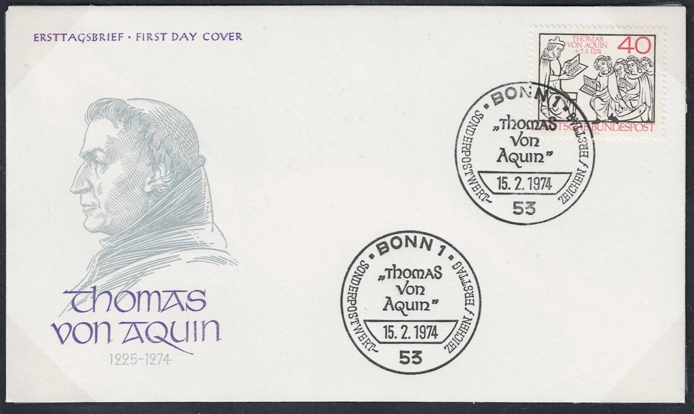 Almanya 1974 Thomas Aquinas’ın Ölümünün 700. Yıldönümü FDC