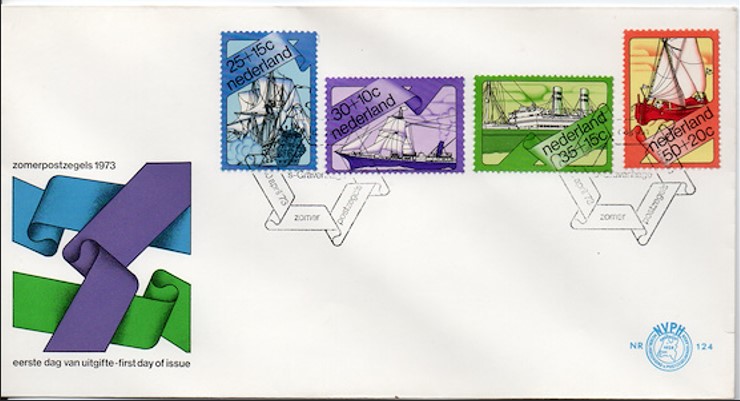 Hollanda 1973. Hayırseverlik, Yardım Pulları FDC