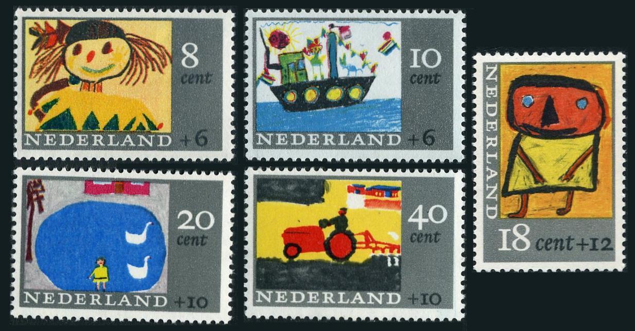 HOLLANDA 1965 Çocuk Resimleri