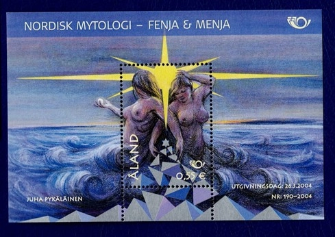 Aland 2004 İskandinav İnanışları - Fenja, Menja Mnh Blok