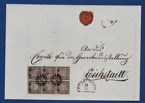 Zeplin Pullu Kartpostal – Bundespostmuseum Frankfurt ve Eichstätt-Brief