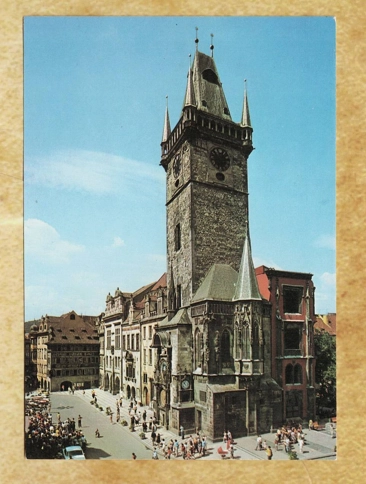Prag  Old Town Hall Kartpostal