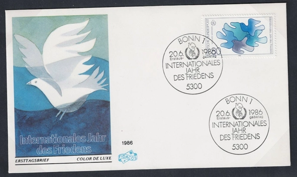Almanya 1986 Uluslararası Barış Yılı FDC