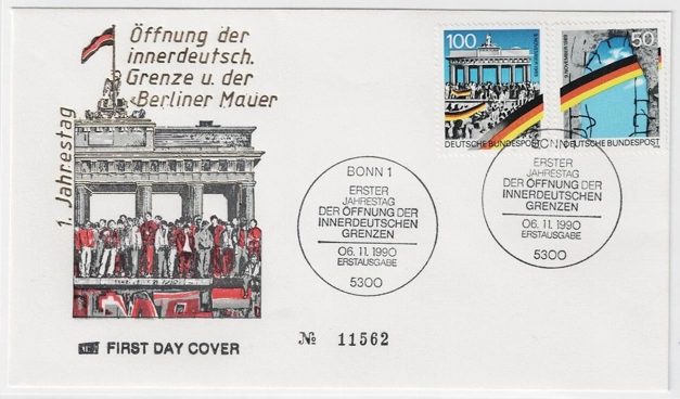 Almanya 1990 Almanya’nın iç sınırlarının açılması FDC