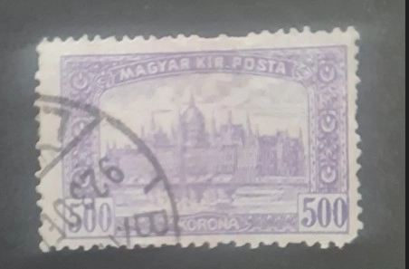 Macaristan 1920 Praga Manzarası Damgalı Pul