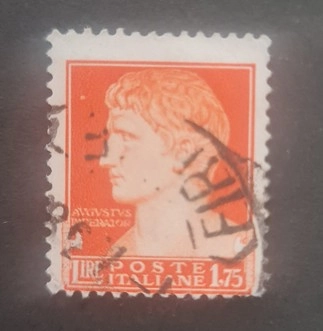 İtalya 1943 Augustus Imparator Augustus Damgalı Pul