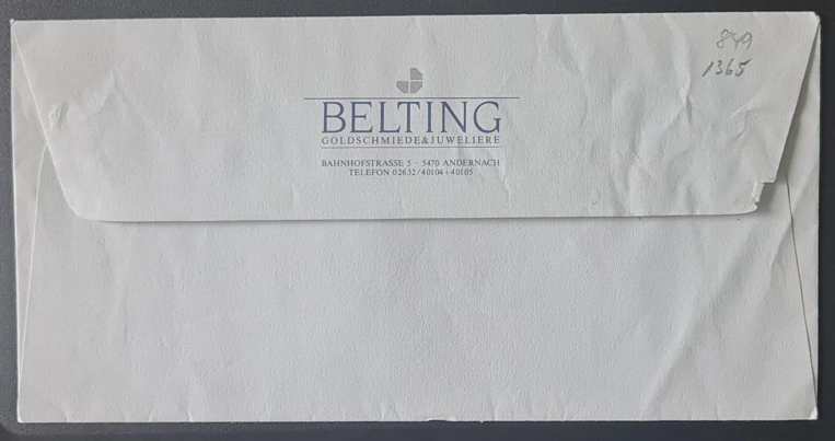 Belting Andernach Kuyumcu Zarfı – Alman Pulları