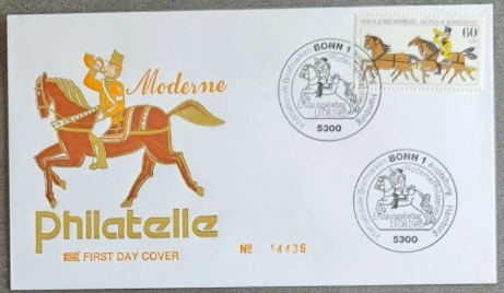 Almanya 1985 Uluslararası Pul Sergisi MOPHILA’85, Hamburg 3’lü FDC, Bonn
