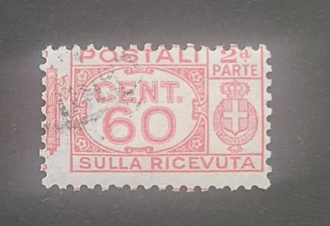 italya Paket posta pulu (Pacchi Postali), yarısı