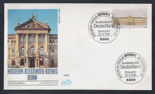 Almanya 1986 Demokrasinin Temel İlkeleri, König Müzesi, Bonn FDC