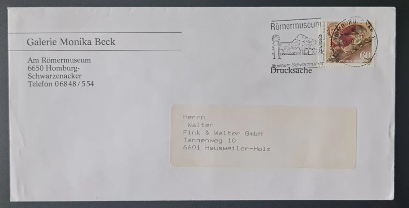  Alman Müze Tanıtım Zarfı – Römermuseum Homburg-Schwarzenacker