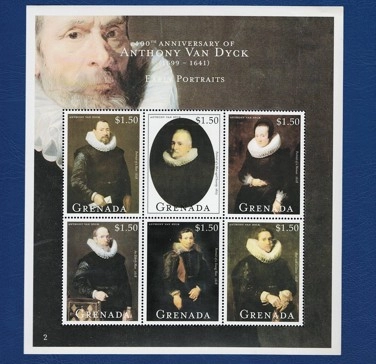 Grenada 2000 Van Dyck - 6’lı Mini Tabaka, MNH