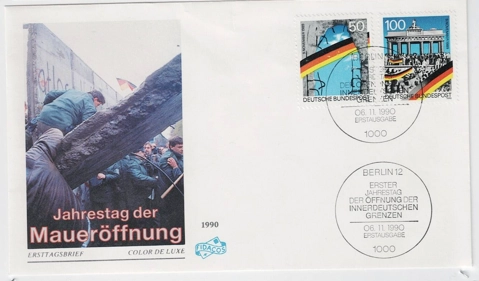 Almanya 1990 Almanya’nın iç sınırlarının açılması FDC