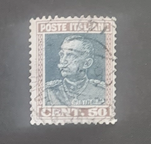 İtalya 1927 Kral Victor pulu, Damgalı