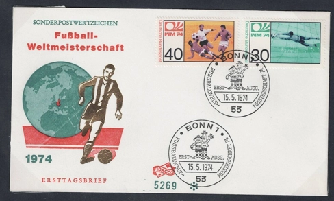 ALMANYA 1974 MÜNİH DÜNYA FUTBOL KUPASI HANOVER FDC