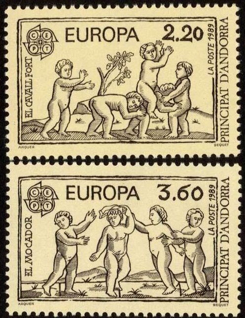 1989 EUROPA CEPT ANDORRA FRANSA