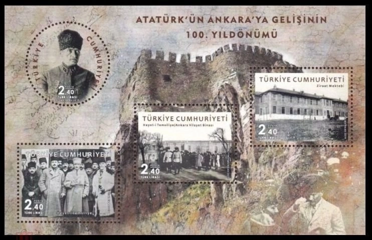 2019 ATATÜRK’ÜN ANKARA’YA GELİŞİNİN 100. YILDÖNÜMÜ BLOK 