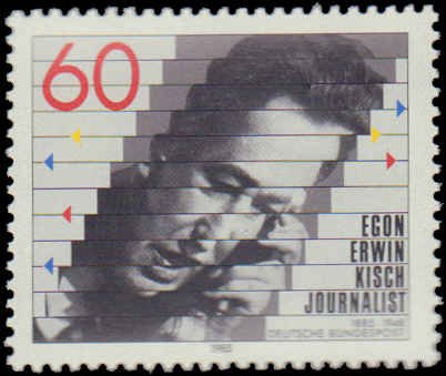 ALMANYA 1985 Gazeteci Egon Erwin Kisch’in Doğumunun 100. Yıldönümü