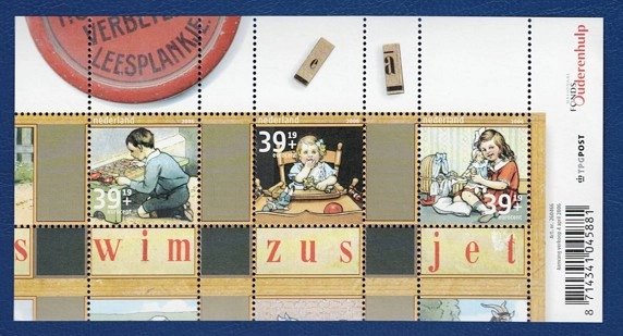 Hollanda Postfris 2006 MNH blok - Yaz pulları / Okuma tahtası
