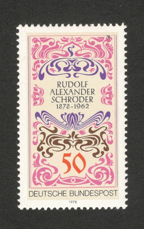 ALMANYA 1978 RUDOLF A.SCHRÖDER’İN 100. DOĞUM YILI