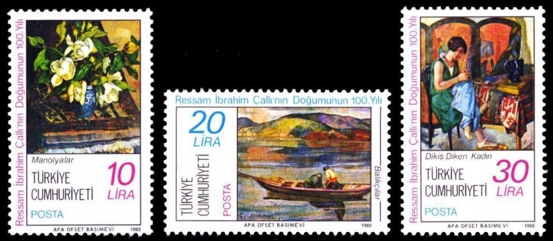 1982 RESSAM İBRAHİM ÇALLI’NIN DOĞUMUNUN 100.YILI MNH