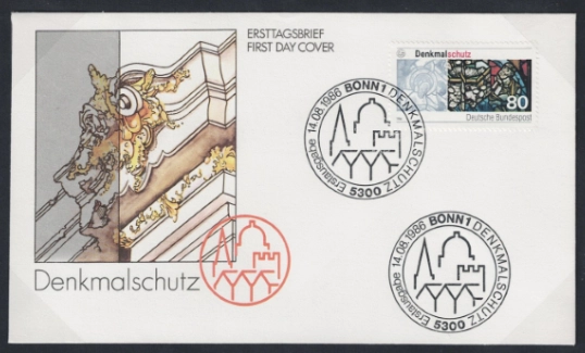 Almanya 1986 Anıtları Koruma FDC