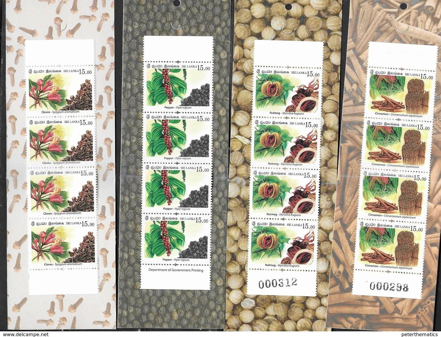 2019 SRİ LANKA BAHARATLAR PUL KARNESİ