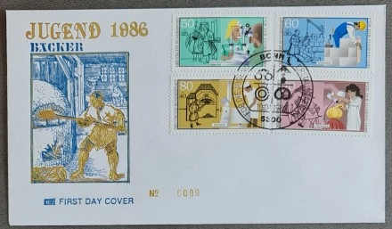 Almanya 1986 Gençler İçin, Bonn FDC