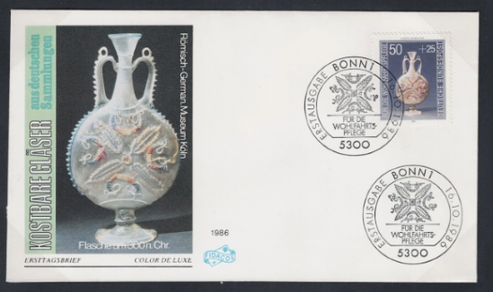 Almanya 1986 Antikalar, Değerli Bardaklar FDC 1/4