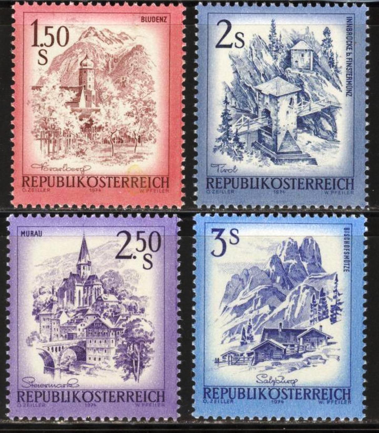 AVUSTURYA 1974 MANZARALAR 