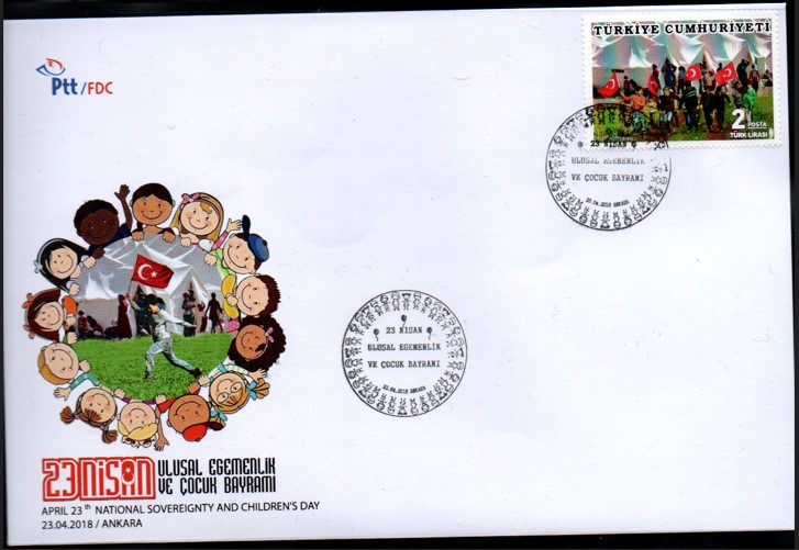2018 23 NİSAN ULUSAL EGEMENLİK VE ÇOCUK BAYRAMI FDC
