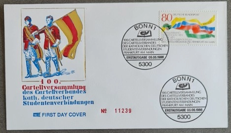 Almanya 1986 Alman Öğrenci Dernekleri FDC, Bonn 
