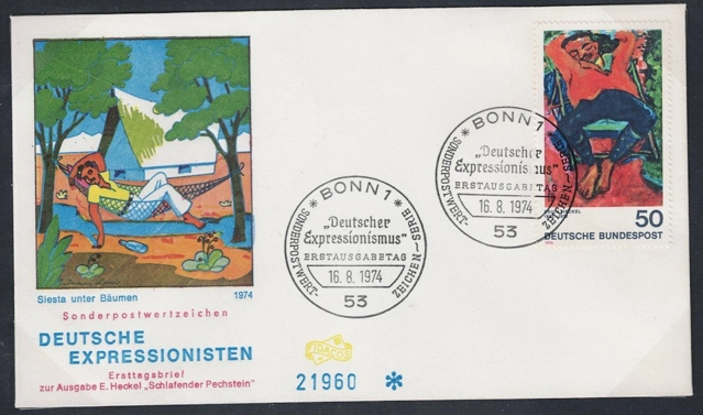 Almanya 1974 Alman Ekspresyonizmi FDC