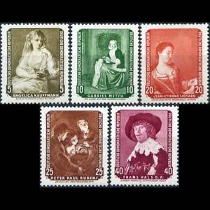  ALMANYA DDR 1959 TABLOLAR MNH TAM SERİ